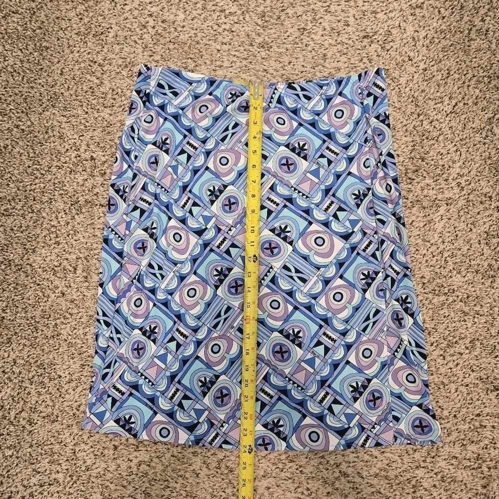 Sigrid Olsen Below Knee Multicolor Maxi Skirt Size L With Front Slit